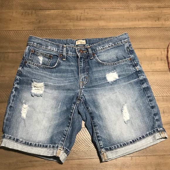 GAP Shorts Gap Boyfriend Jean Low Rise Cuffed Jean Shorts Sz 628